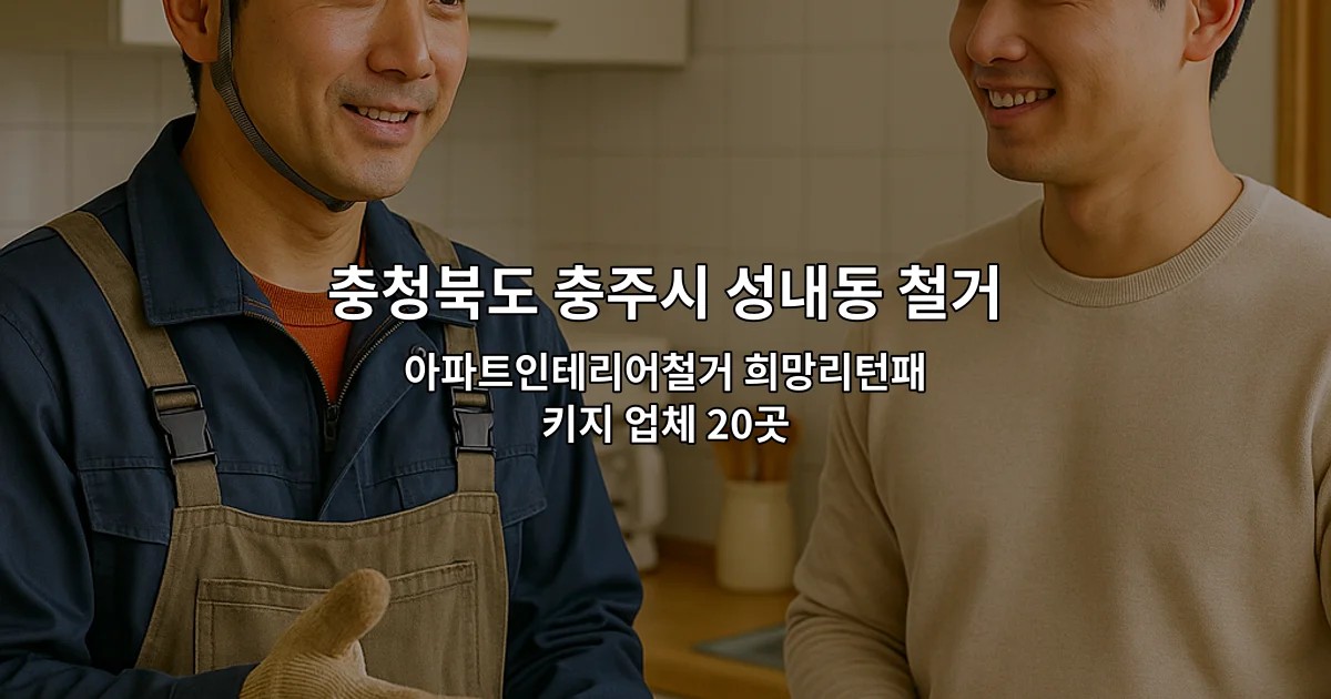 충청북도 충주시 성내동 철거 아파트인테리어철거 희망리턴패키지 업체 20곳