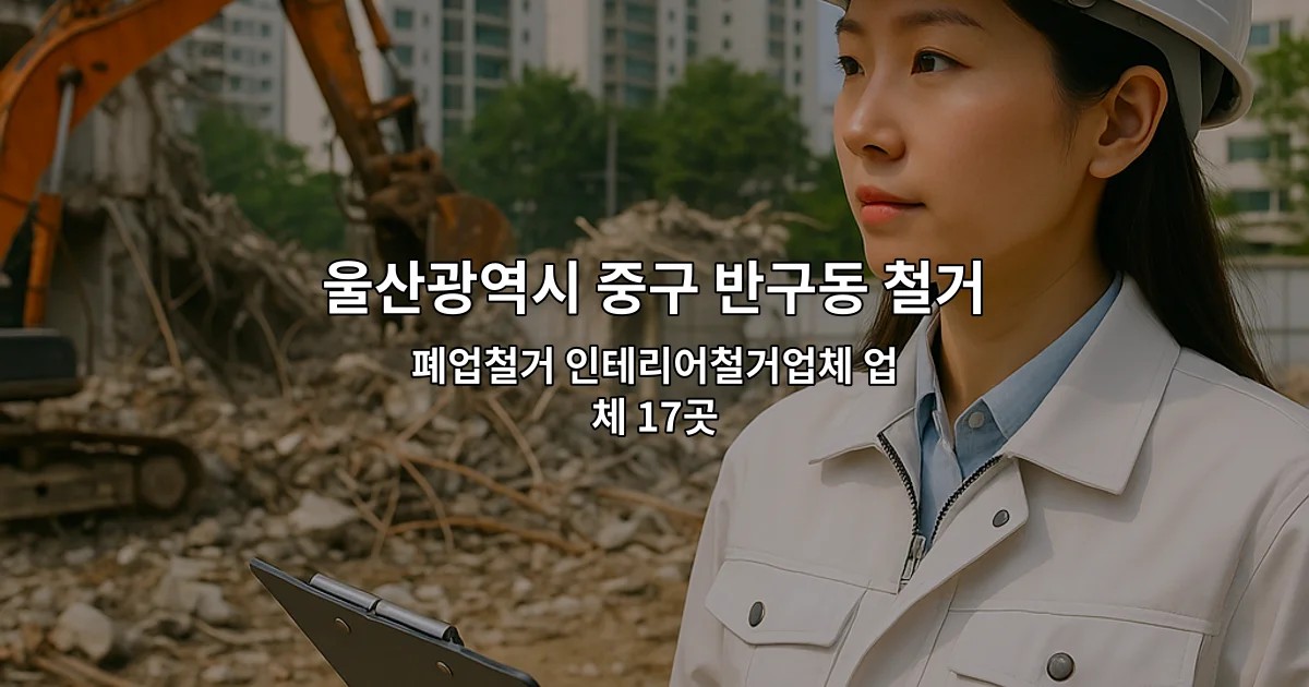 울산광역시 중구 반구동 철거 폐업철거 인테리어철거업체 업체 17곳
